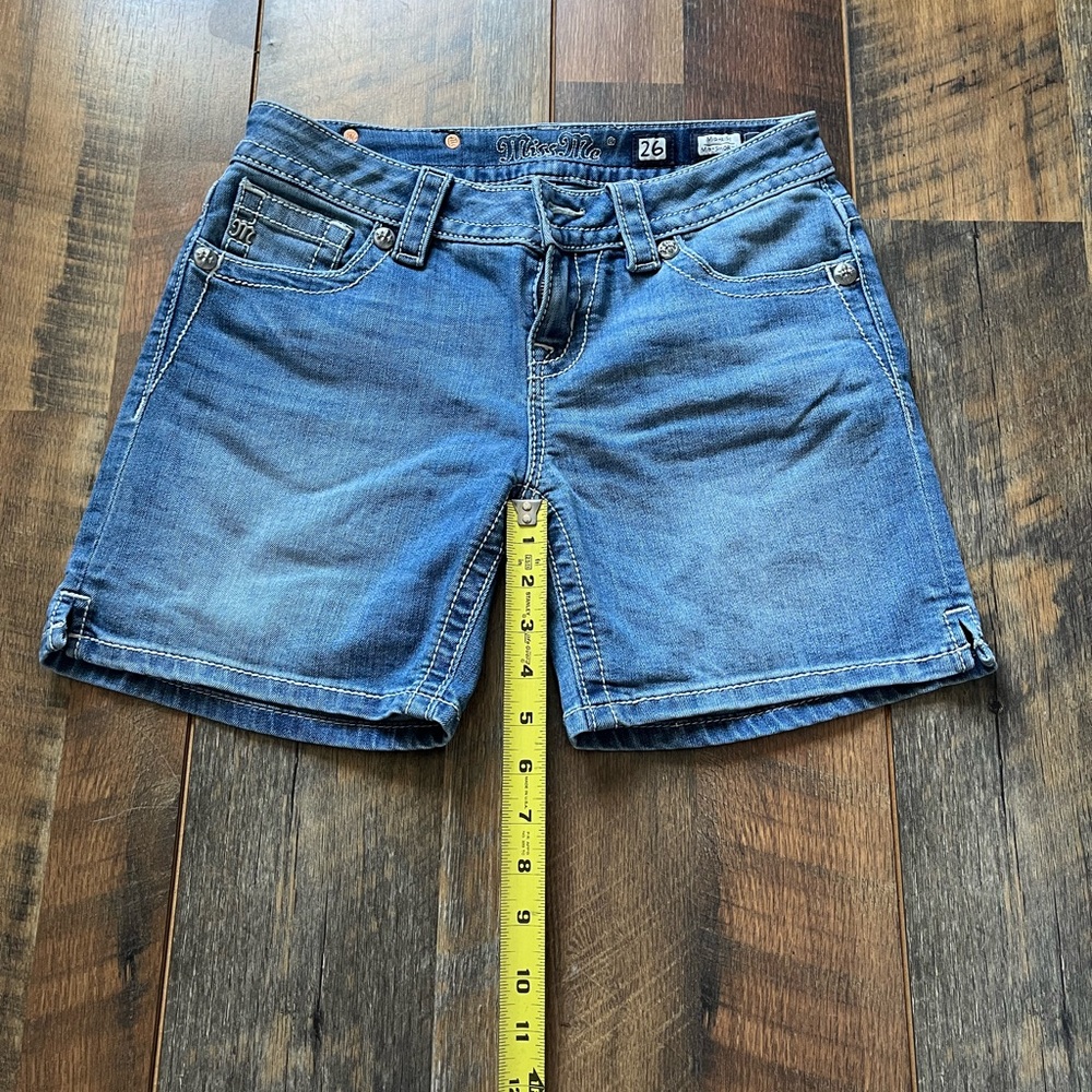 Miss Me Mid-Rise Denim Shorts - Picture 8 of 8